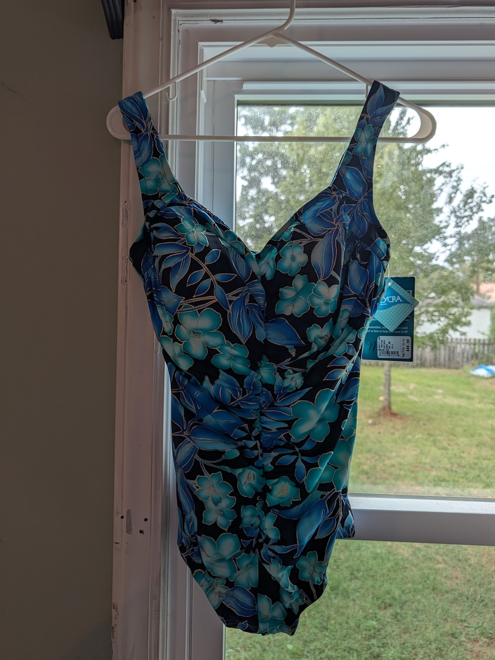 Floral Blue One-Piece Swimsuit - Brand: